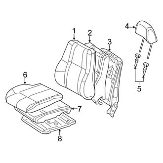 Dodge OE - Seats & Tracks - Front Seat Components (Cloth)