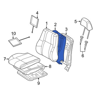 Dodge OE - Center Left Seat Back Cushion