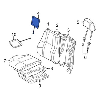 Dodge OE - Front Upper Seat Heater Pad