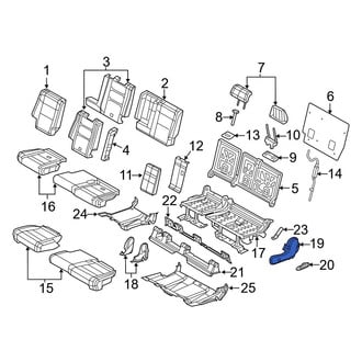 Dodge OE - Center Left Outer Seat Trim Panel