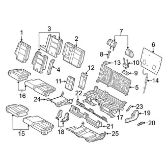 Dodge OE - Center Folding Seat Release Cable