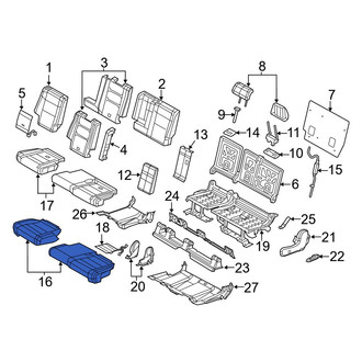 Dodge OE - Center Left Seat Cover