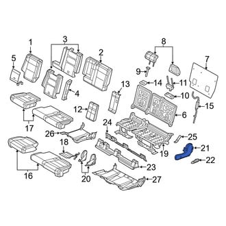 Dodge OE - Center Left Outer Seat Trim Panel