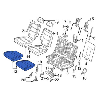 Dodge OE - Rear Right Seat Cover