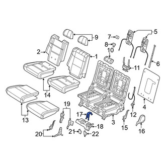 Dodge OE - Rear Right Forward Seat Frame Trim Panel