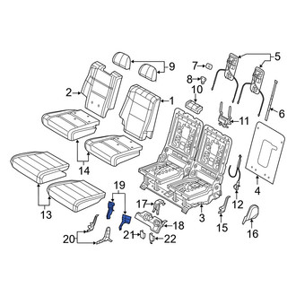 Dodge OE - Rear Seat Hinge Cover