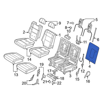 Dodge OE - Rear Left Seat Back Panel