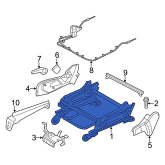 Dodge OE - Front Right Seat Track