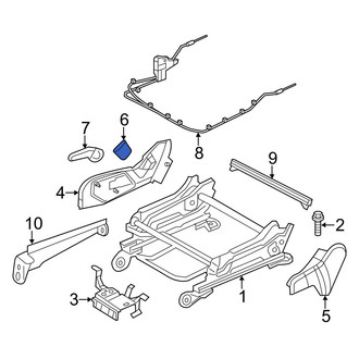 Dodge OE - Front Right Seat Belt Anchor Plate Cover