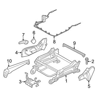 Dodge OE - Seats & Tracks - Tracks & Components (Manual Passenger Seat)
