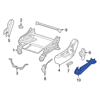 Dodge OE - Front Left Inner Seat Track Cover