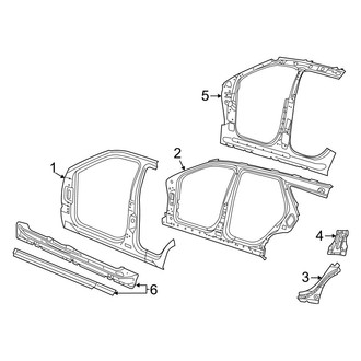Dodge OE - Pillars, Rocker & Floor - Aperture Panel