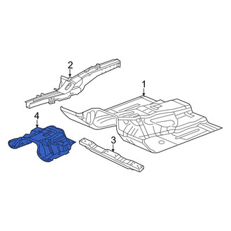Dodge OE - Front Center Floor Pan Heat Shield