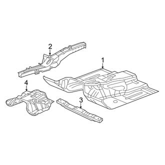 Dodge OE - Pillars, Rocker & Floor - Floor & Rails