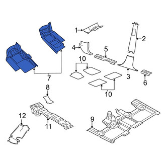 Dodge OE - Front Right Floor Carpet