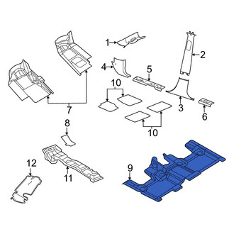 Dodge OE - Rear Floor Carpet