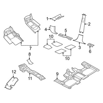 Dodge OE - Pillars, Rocker & Floor - Interior Trim