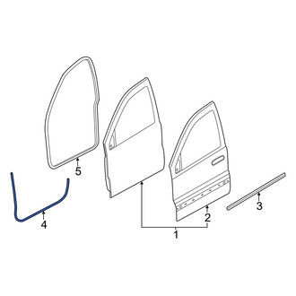 Dodge OE - Front Left Outer Door Seal
