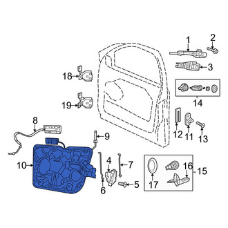 Dodge OE - Front Left Door Panel Carrier