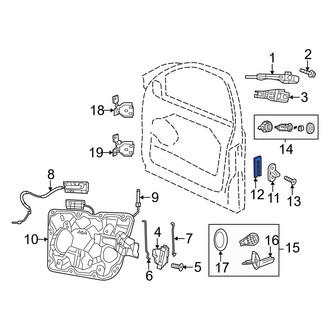 Dodge OE - Rear Door Lock Striker Plate Spacer