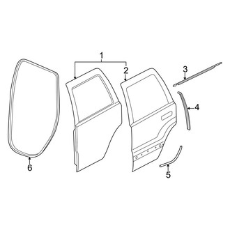 Dodge OE - Rear Door - Door & Components