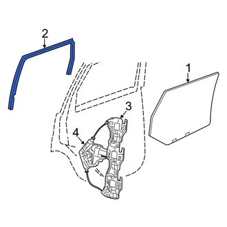 Dodge OE - Rear Left Window Channel