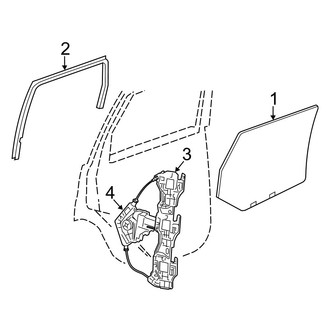 Dodge OE - Rear Door - Glass & Hardware