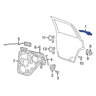 Dodge OE - Front Left Outer Exterior Door Handle