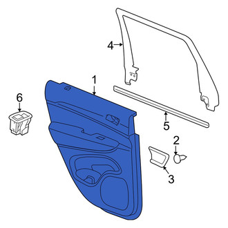 Dodge OE - Front Left Inner Door Interior Trim Panel