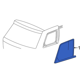 Dodge OE - Rear Left Quarter Glass