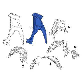 Dodge OE - Rear Right Inner Quarter Panel