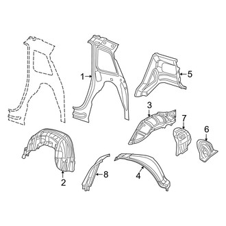 Dodge OE - Quarter Panel - Inner Structure