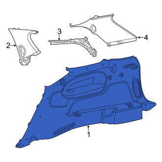 Dodge OE - Rear Left Interior Quarter Panel Trim Panel