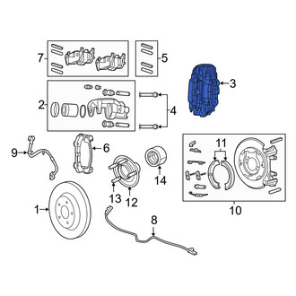 Dodge OE - Rear Left Disc Brake Caliper