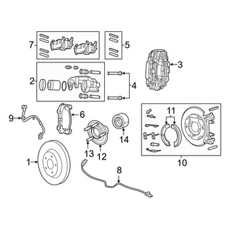 Dodge OE - Rear Suspension - Brake Components