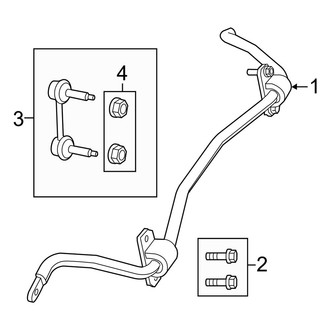 Dodge OE - Rear Suspension - Stabilizer Bar & Components