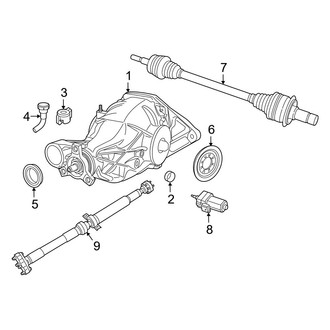 Dodge OE - Rear Suspension - Axle Housing