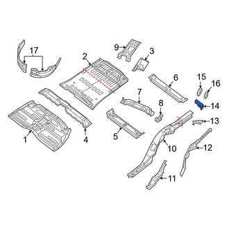 Dodge OE - Rear Left Lower Frame Stiffener