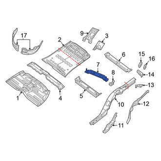 Dodge OE - Rear Frame Side Member Crossmember