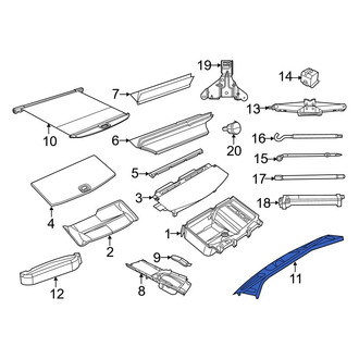 Dodge OE - Rear Liftgate Trim Scuff Plate