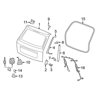 Dodge OE - Lift Gate - Gate & Hardware
