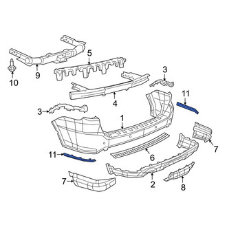Dodge OE - Front Left Bumper Trim