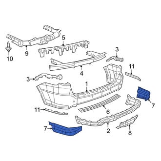 Dodge OE - Rear Left Bumper Cover Heat Shield