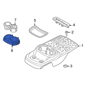 Dodge OE - Rear Console Cup Holder