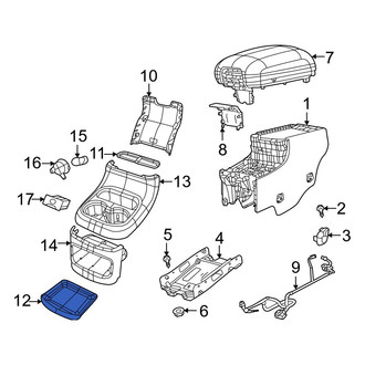 Dodge OE - Rear Lower Console Mat
