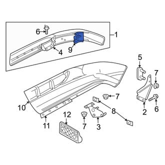 Dodge OE - Front Outer Bumper Face Bar Bracket
