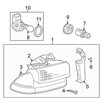 Dodge OE - Front Lamps - Headlamp Components