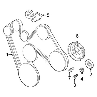 Dodge OE - Cooling - Belts & Pulleys (R/T / SLT / SLT Plus / Sport 5.9L)