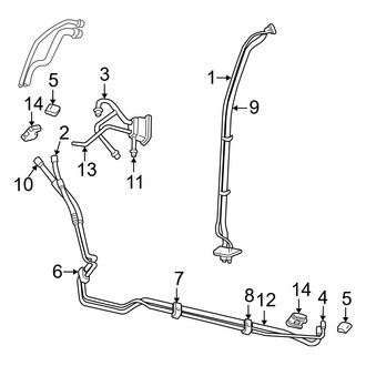 Dodge OE - Air Conditioner & Heater - Rear A/C Lines