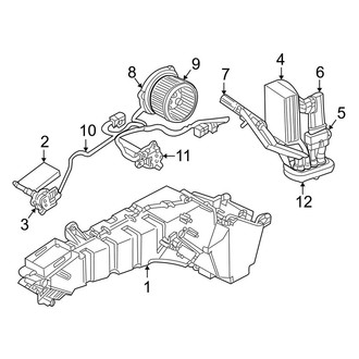 Dodge OE - Air Conditioner & Heater - Evaporator & Heater Components (Rear)